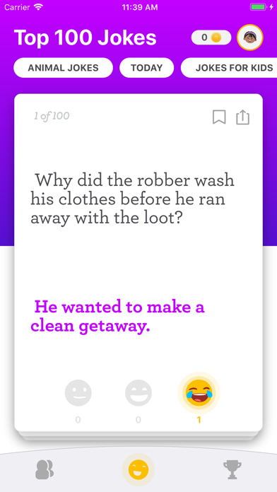 Laugh-Out-Loud Jokes for Kids iPhone screenshot 4 - Reference app