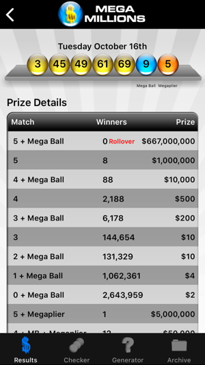 Mega Millions Lottery(圖3)-速報App