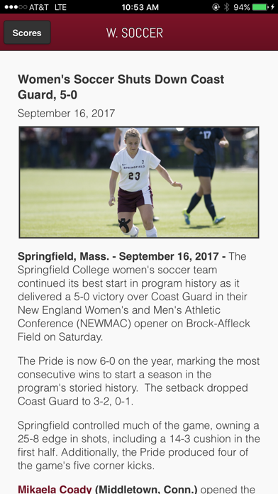 Springfield Front Row iPhone screenshot 5 - Sports app