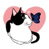 Sweet and Cute Cat Sticker