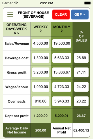 Food & Beverage Costing screenshot 3