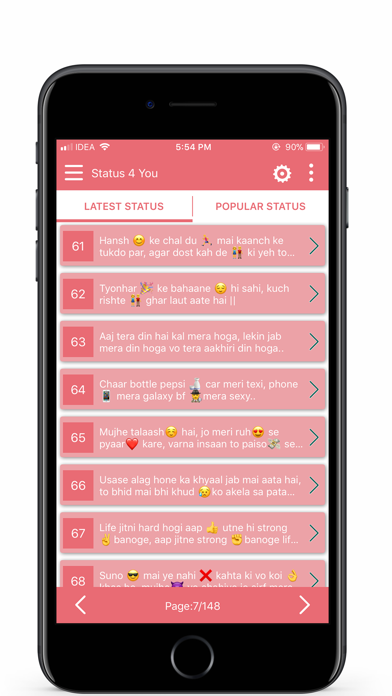 Screenshot #2 pour Status 4 You - Hindi Status