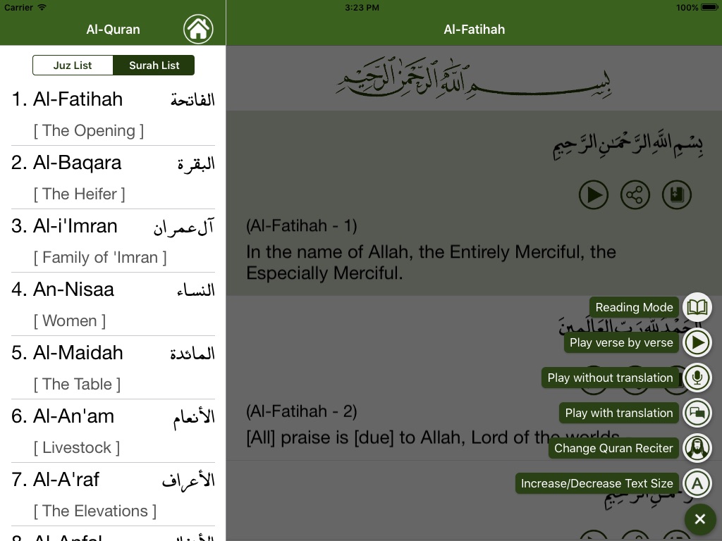 Al-Quran English screenshot 3