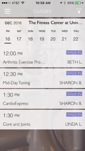 UH Avon Fitness & Spa screenshot #3 for iPhone