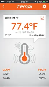 Tempi - Smart Sensor screenshot #1 for iPhone