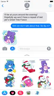 care bears holiday stickers iphone screenshot 2