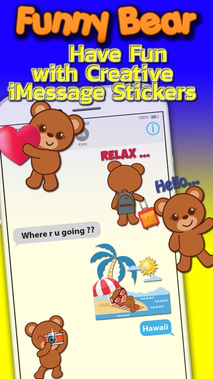 Funny Bear Animated Sticker