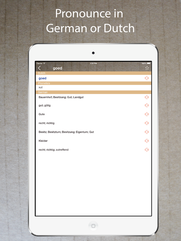 Screenshot #6 pour German Dutch Dictionary Pro