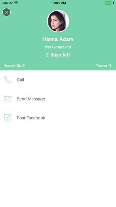 Birthday's Reminder App screenshot 2