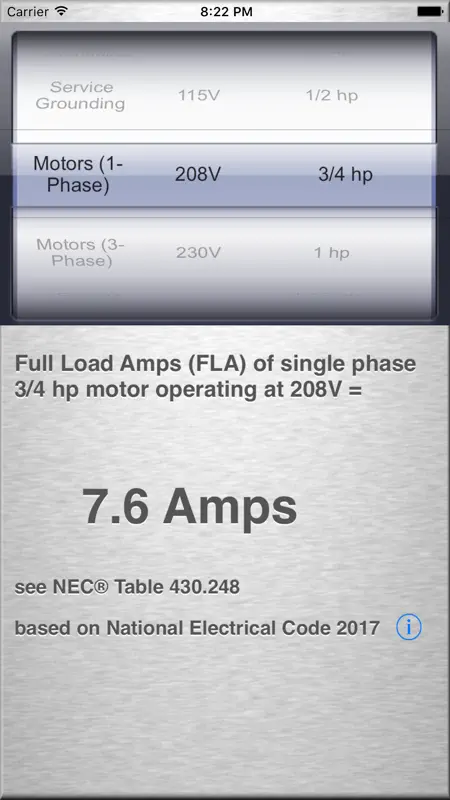 A NEC® 2017 Quick Reference screenshot 4 of 5
