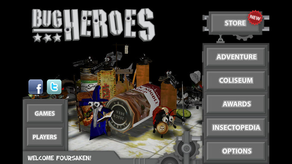#5. Bug Heroes Deluxe (iOS) 来自: Foursaken Media