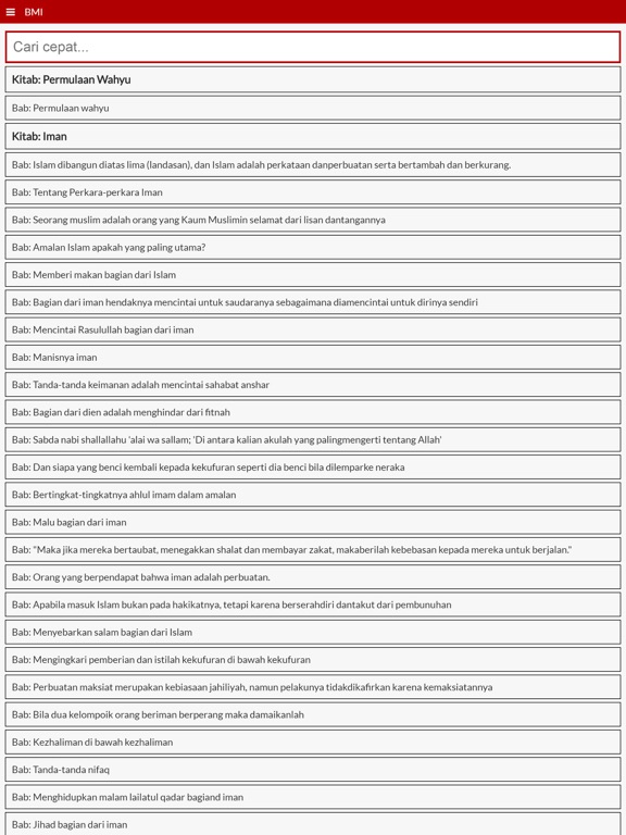 Bukhari Muslim Indonesia screenshot 2