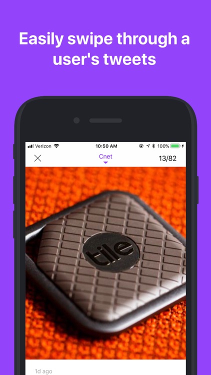 Storyline - Swipe tweets