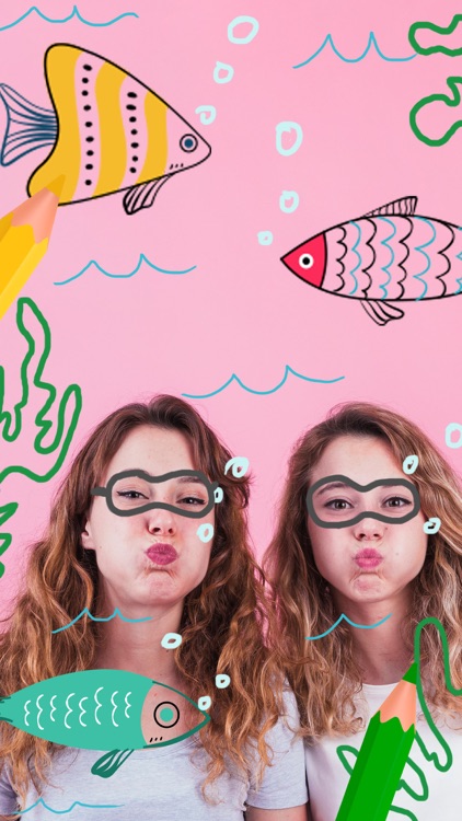 Paint drawings and write photo