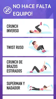 mujeres fitness - abdominales iphone capturas de pantalla 3