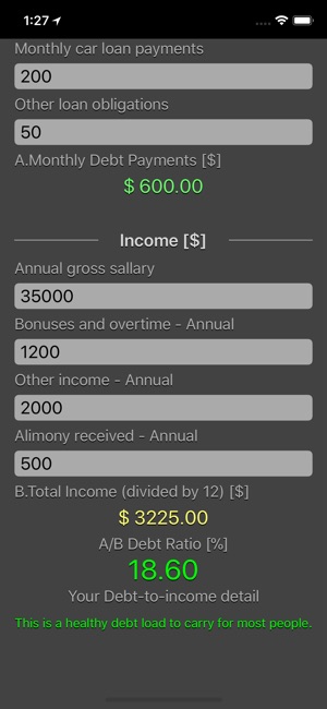 Debt 2 Income Calculator(圖2)-速報App
