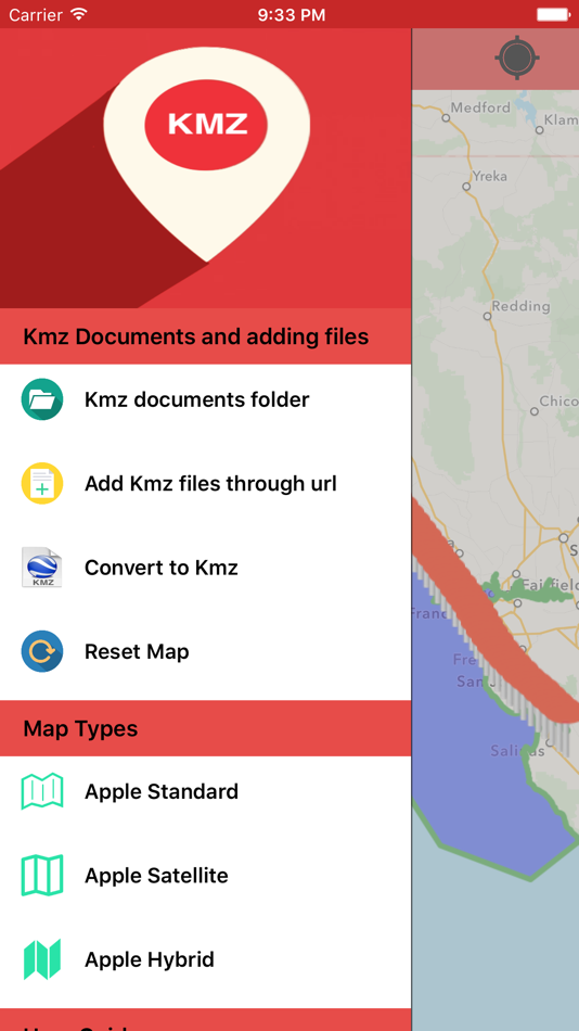 #1. Kmz Viewer-Kmz Converter app (iOS) 由: p swagath