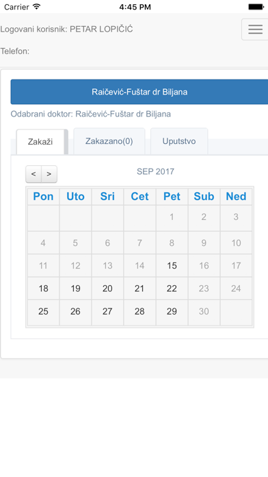 App screenshot