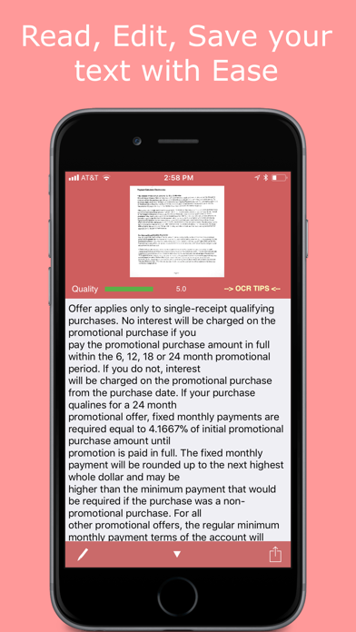 SmartScan+OCR: Text Reader with PDF conversion Screenshot 3