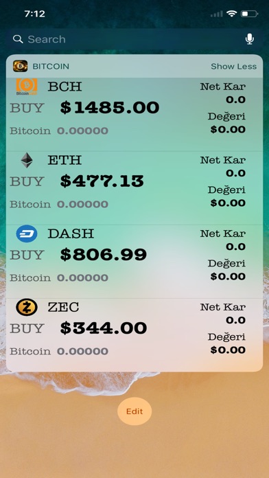 Bitcoin Widget screenshot 3