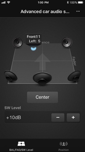 Advanced car audio setting on the App Store
