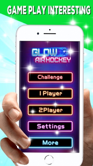 Neon Air Hockey