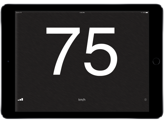Snelheidsmeter» iPad app afbeelding 1