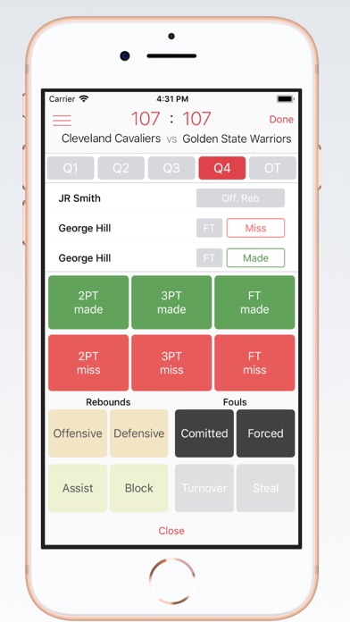 Basketball Stats PRO Phone for iPhone - APP DOWNLOAD