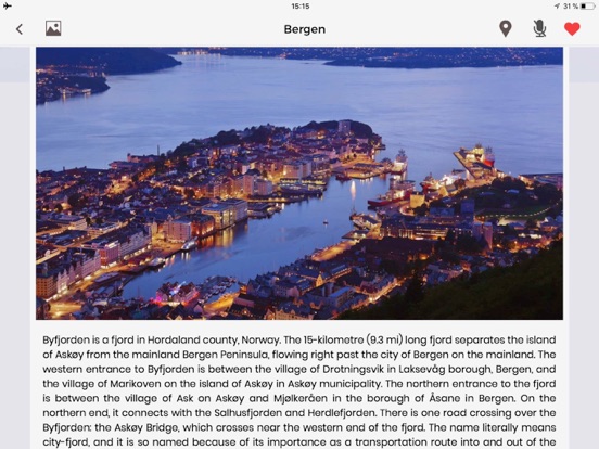 Bergen Travel Guide Offline iPad screenshot