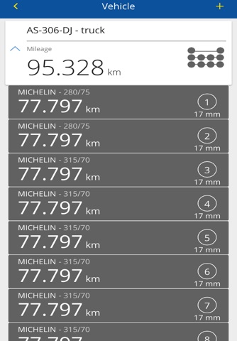 TireLog screenshot 2