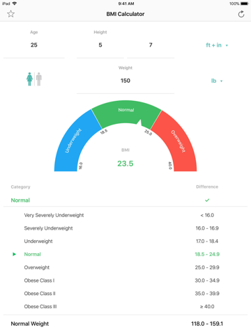 BMI Calculator – Pro - náhled