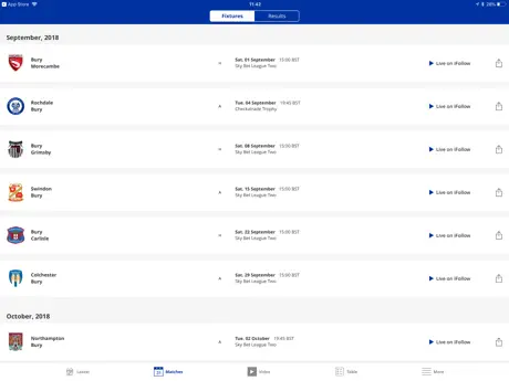 Bury Official App