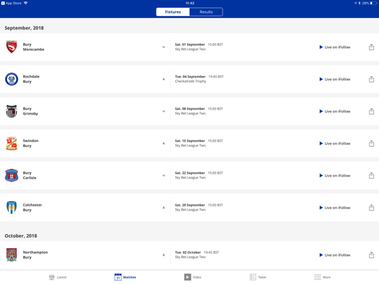 Screenshot #5 pour Bury Official App