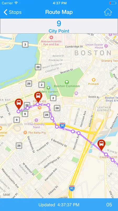 Where's my MBTA Bus? screenshot 3 of 5