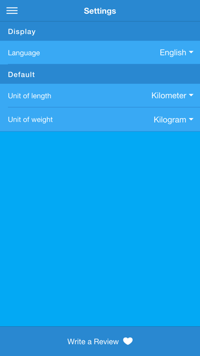 Running calculator Screenshot