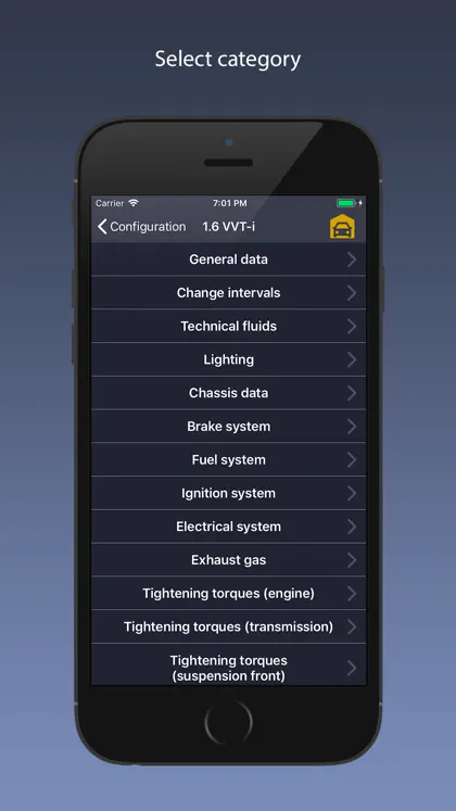 Screenshot 3 von 5 zu TechApp for Toyota