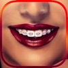 Braces Face Photo Sticker.s