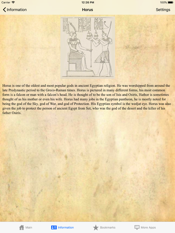 Screenshot #2 for Egyptian Gods Pocket Reference