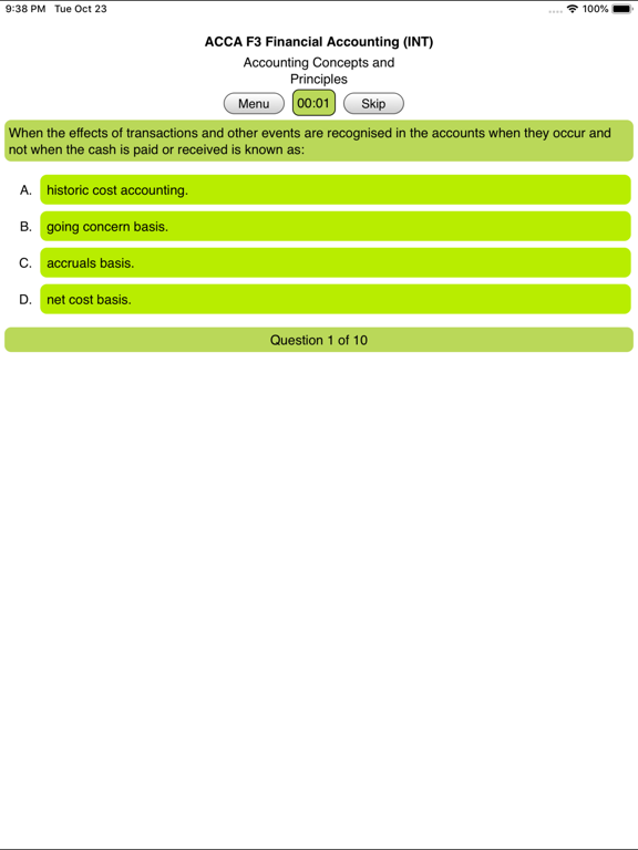 Screenshot #6 pour ACCA F3 Financial Accounting