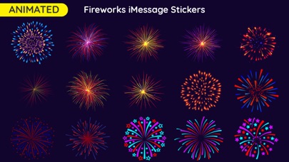 Animated Fireworks Stickersのおすすめ画像1