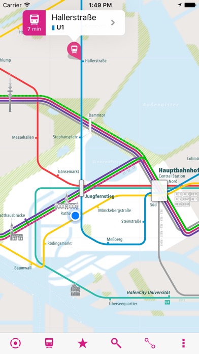 Screenshot #1 pour Hamburg Rail Map Lite