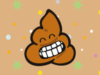 Smiley Poopy Stickers