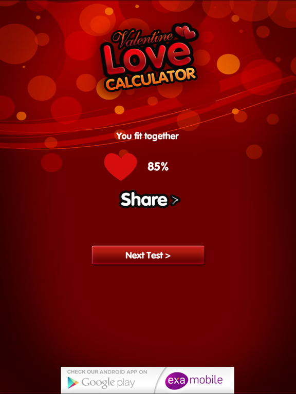 Super Love Calculator iPad screenshot 3 - Entertainment app