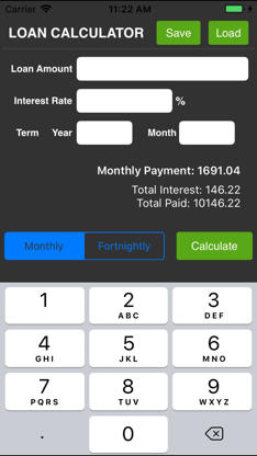 $ Loan Calculator screenshot 1