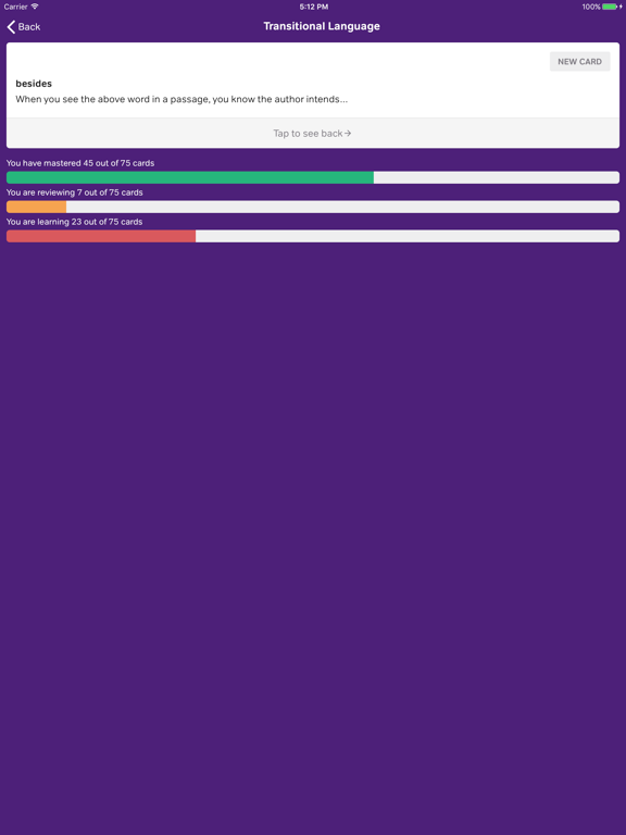 LSAT Logic Flashcards iPad screenshot 4 - Education app