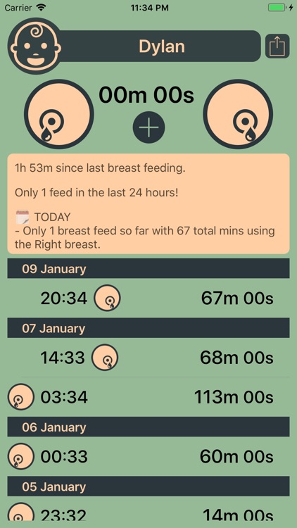 baby breastfeed - breast feed