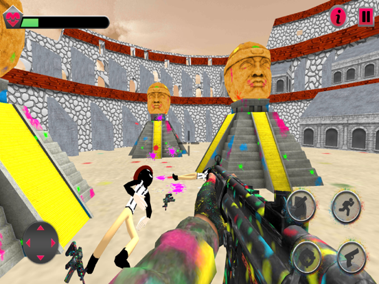 Screenshot #5 pour Stickman Paintball Arena Boom