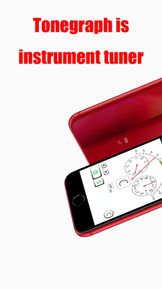 #1. Tonegraph - Instrument Tuner (iOS) Podle: Shinichi Takemura