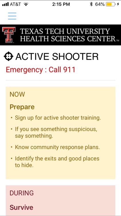 HSC Emergency App