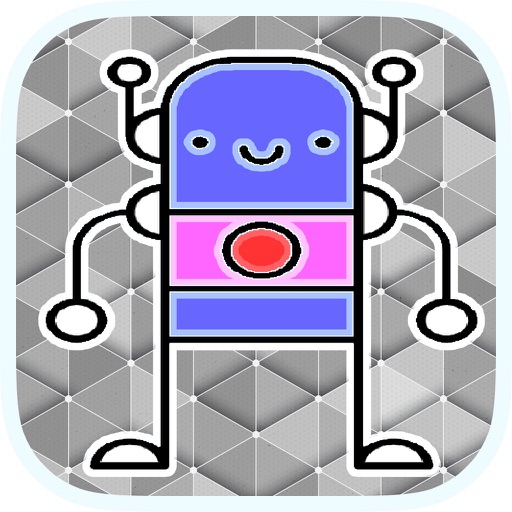 Fun Space Robot Coloring icon